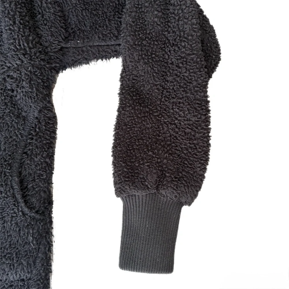 Cozy Black Teddy Jacket - Picture 2 of 7